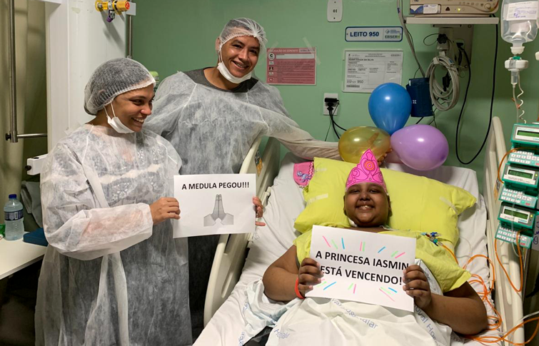 Após transplante de medula óssea, paciente agradece pela 