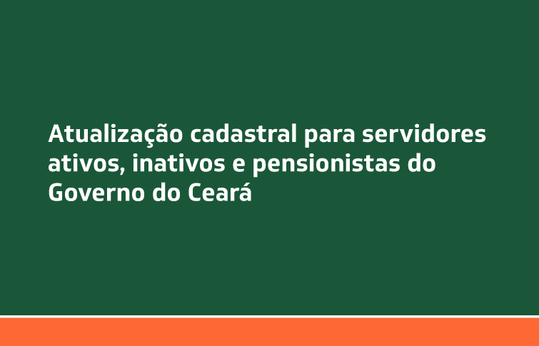 Administração e Recursos Humanos - Atualização Cadastral - Governo