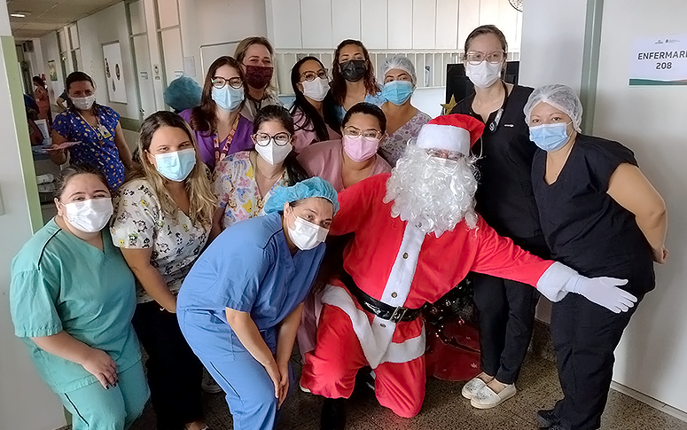 SESA - Capaac comemora Natal com pacientes e familiares